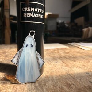 Small stained glass ghost (eyes not included. 😅)